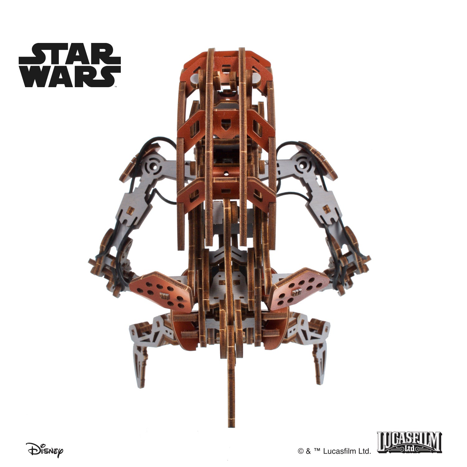 ugears-droideka-star-wars-maquette-dro-de-destructeur-bois image 3