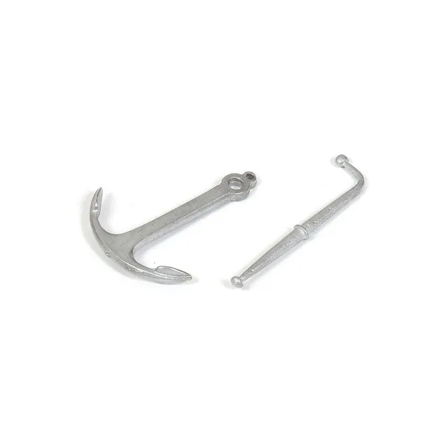 occre-ancre-ancienne-35-mm-avec-jas-lot-de-2-en-zamak-pour-bateaux image 1