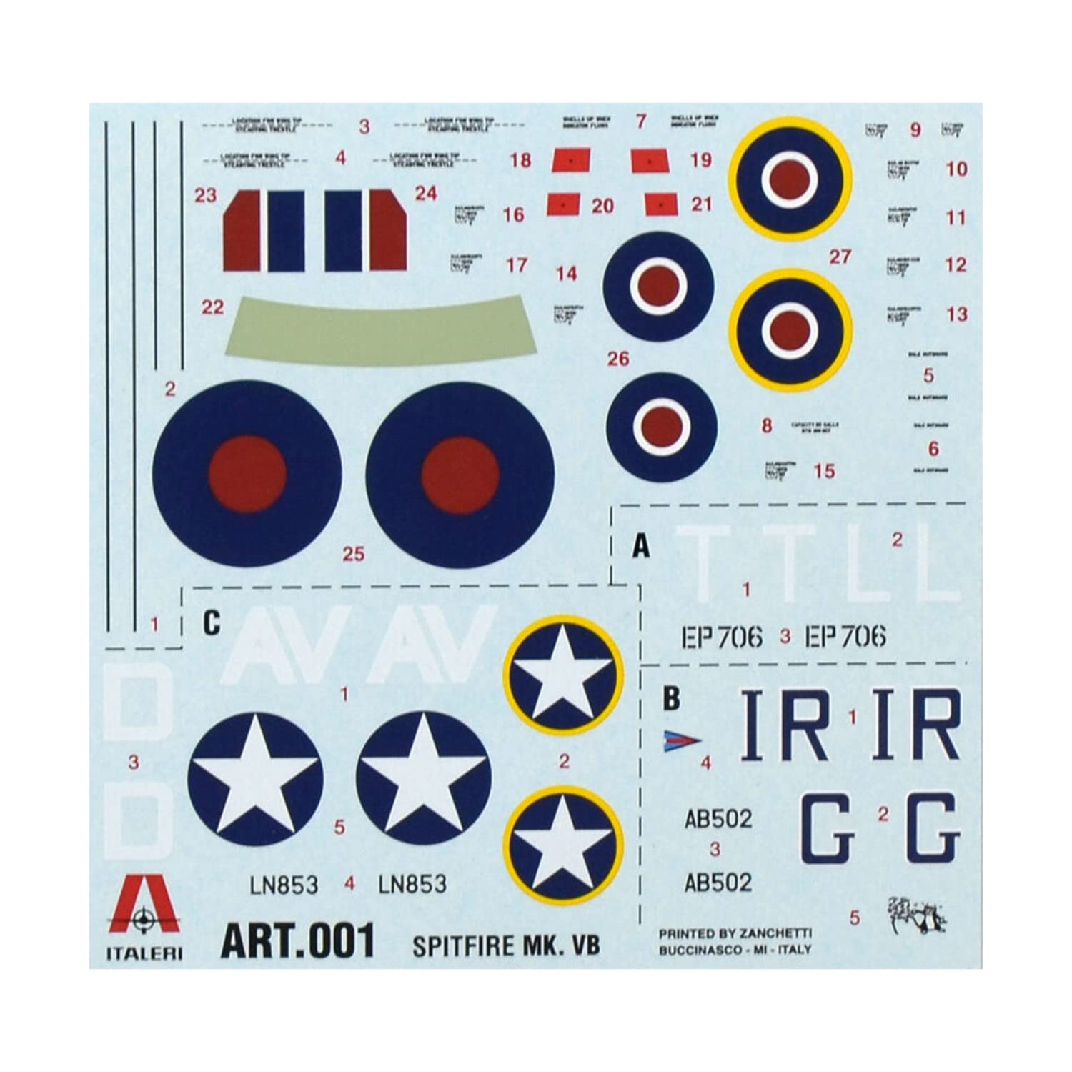 italeri-spitfire-mk-vb-aviation-maquette-avion-1-72 image 3