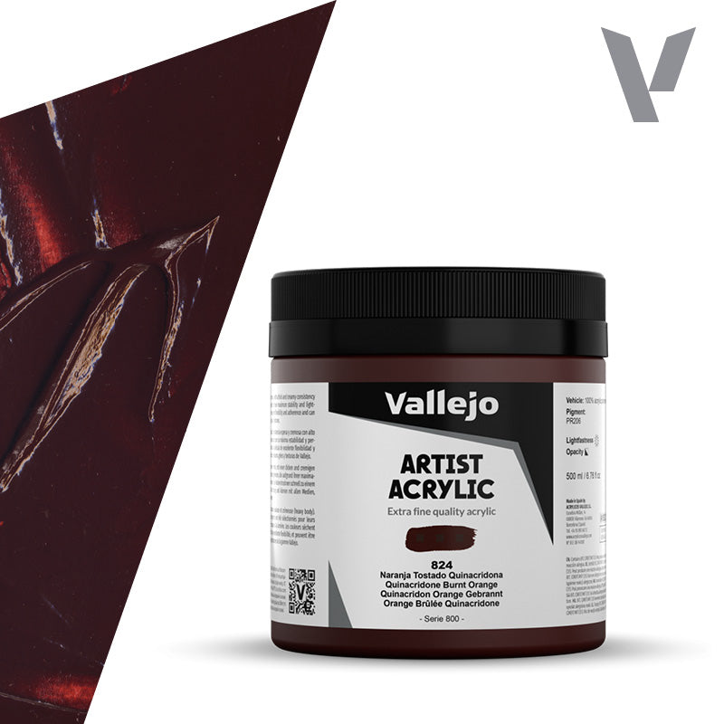 vallejo-acrylique-beaux-arts-500-ml-orange-quinacridone-br-l-peinture-artiste image 1