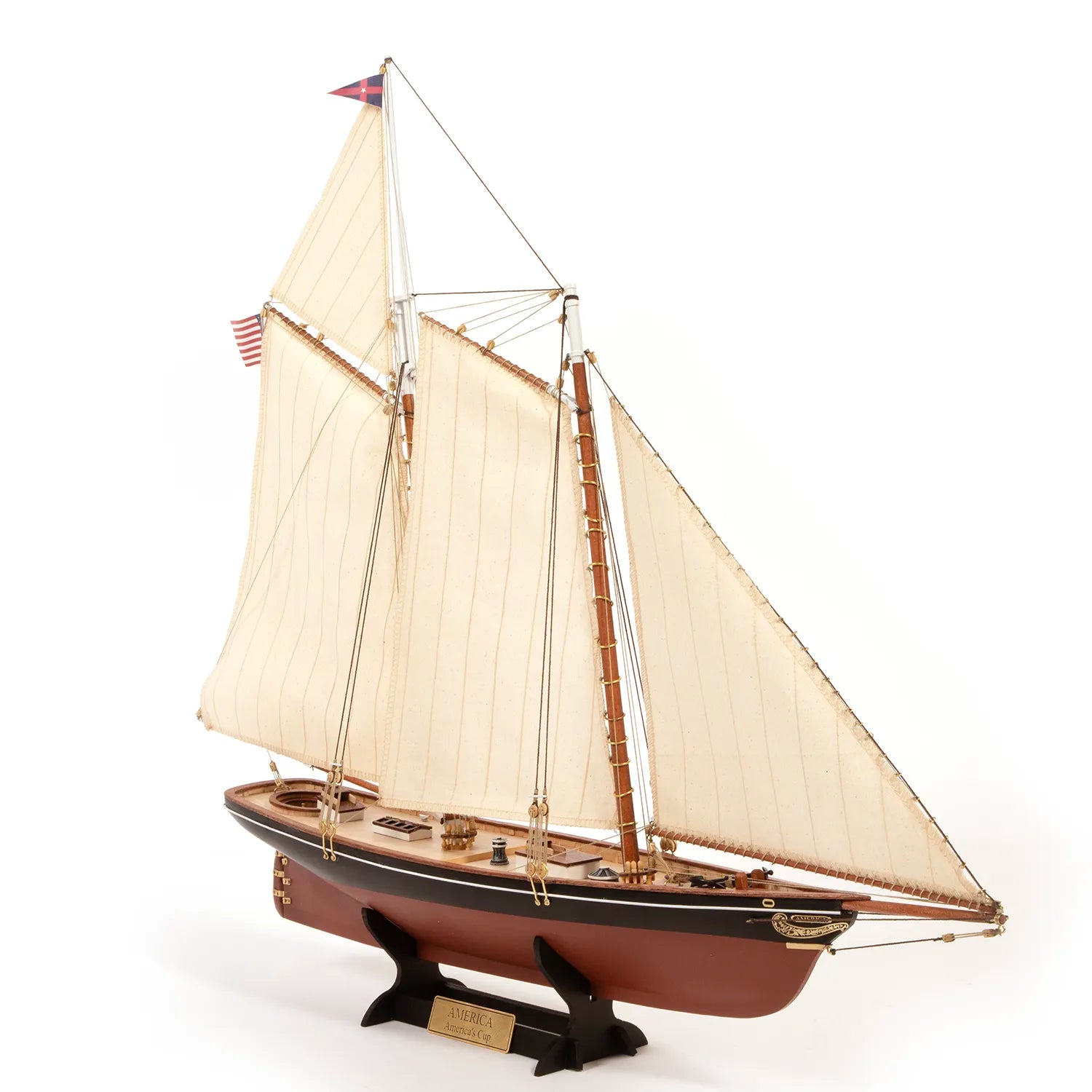 occre-yacht-america-1851-coupe-america-maquette-bateau-bois-1-75 image 2