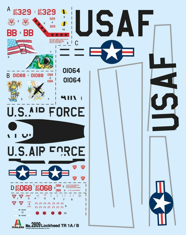italeri-2809s-lockheed-tr-1a-b-maquette-avion-1-48-monter image 3