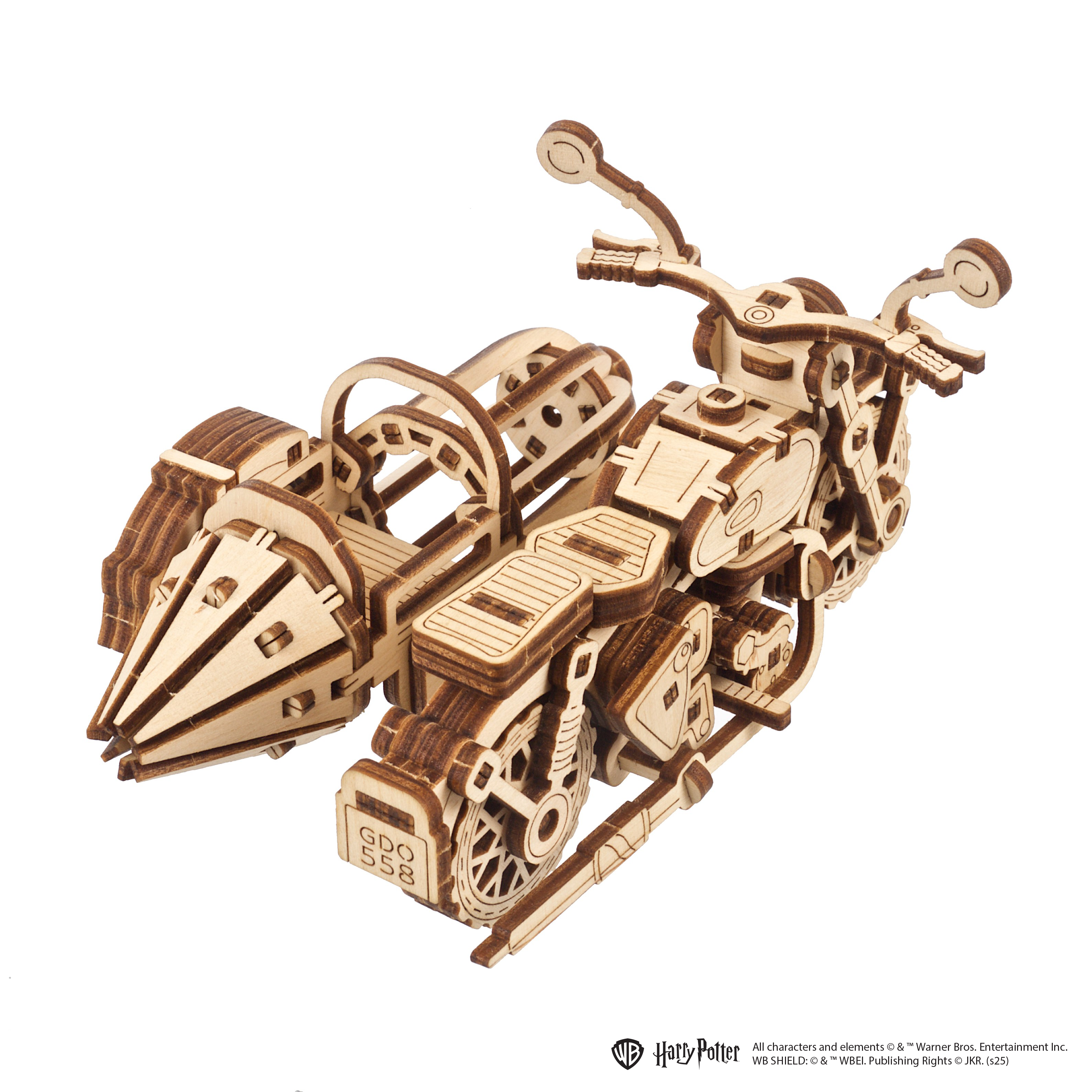 ugears-harry-potter-hagrid-s-flying-motorbike-mini-maquette-bois-side-car image 2
