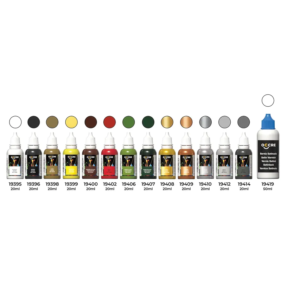 occre-pack-peintures-acryliques-mississippi-set-14-pots-finition-maquette-bateau image 1
