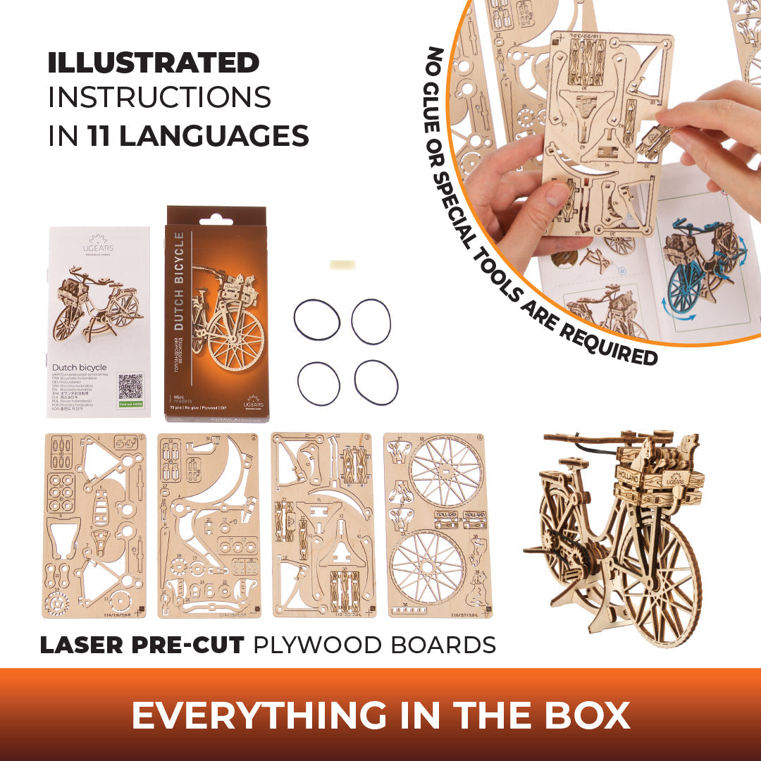 ugears-dutch-bicycle-puzzle-3d-bois-m-canique image 6