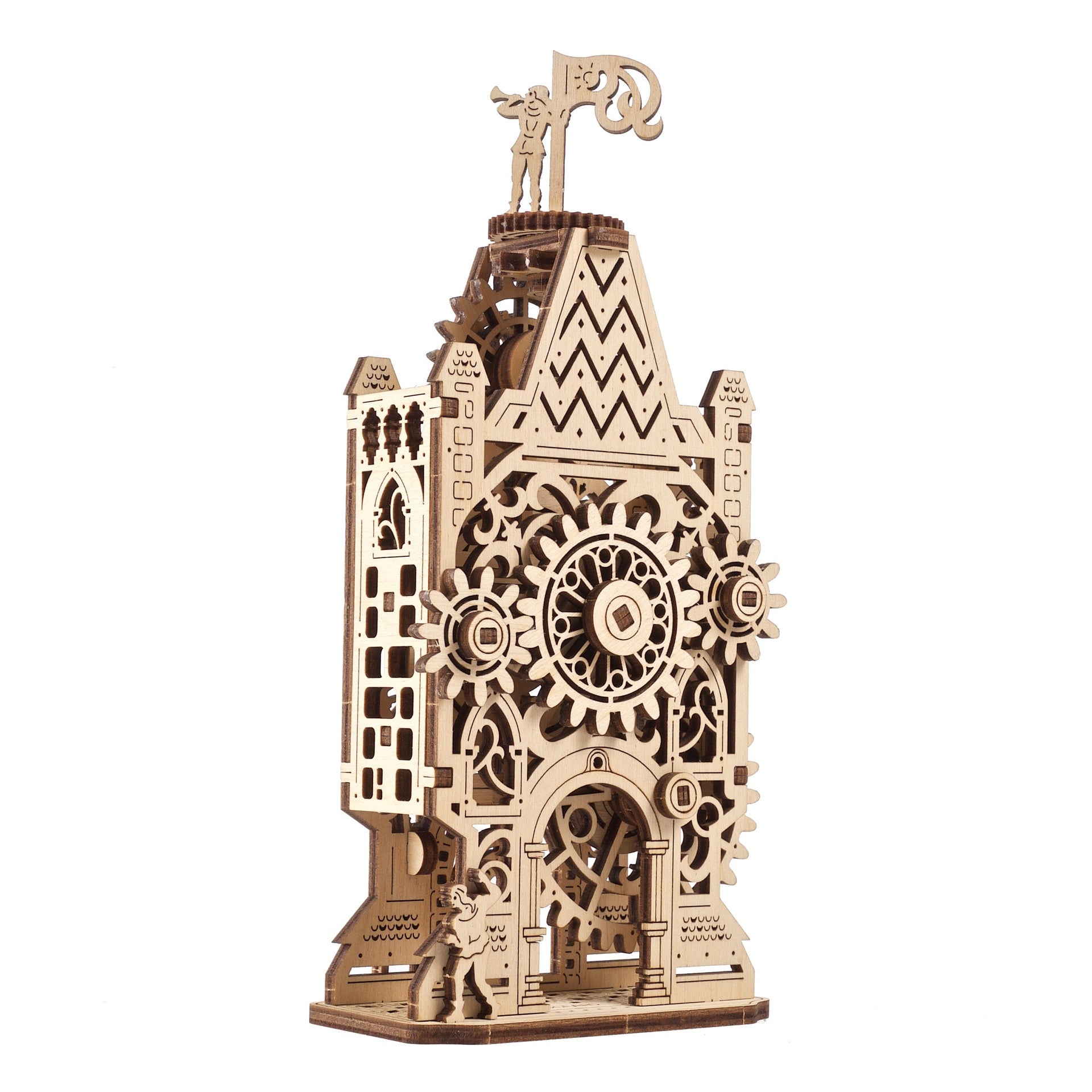 ugears-old-clock-tower-maquette-tour-d-horloge-m-di-vale-en-bois-m-canique image 2
