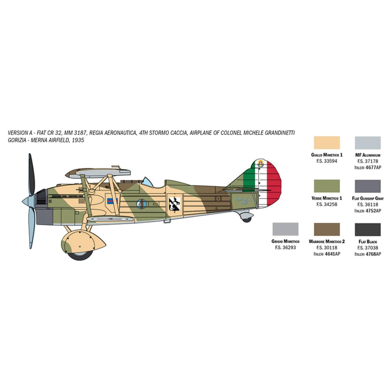 italeri-1438-fiat-cr-32-freccia-maquette-avion-1-72 image 2