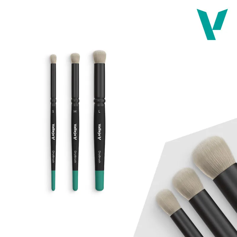 vallejo-dry-brush-set-set-de-3-pinceaux-brosse-a-sec-s-m-et-l image 1