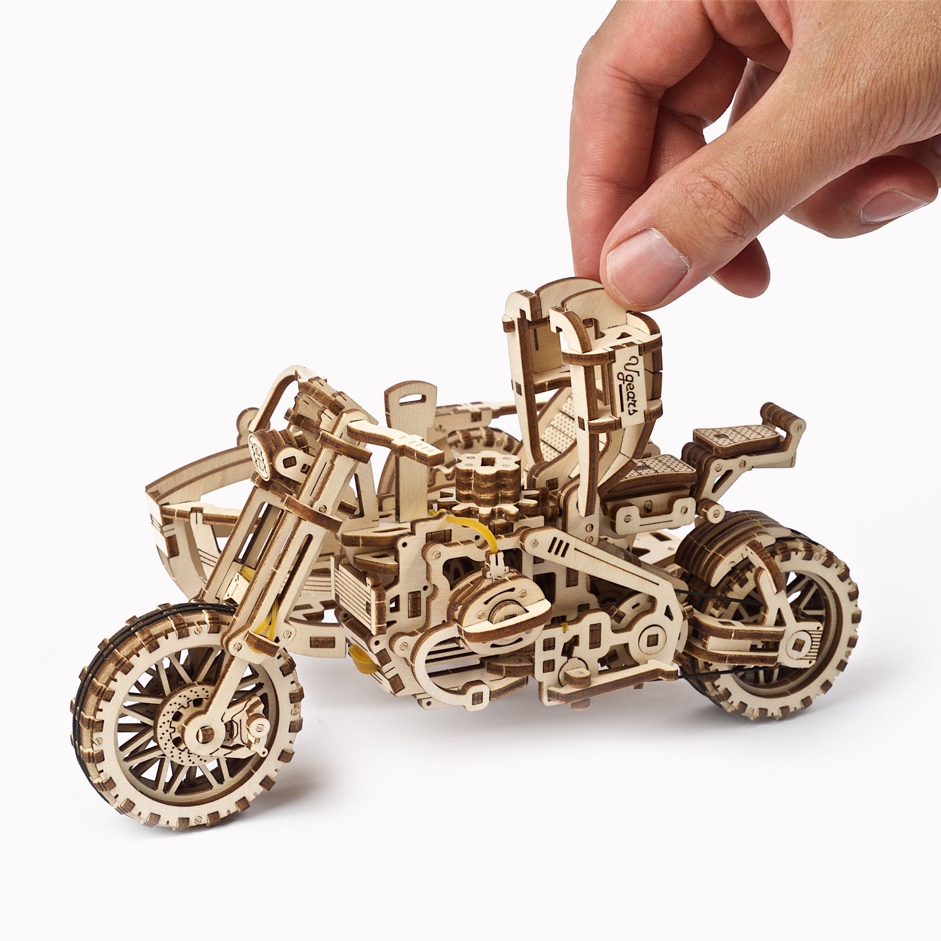 ugears-scrambler-ugr-10-motor-bike-with-sidecar-maquette-moto-bois image 4