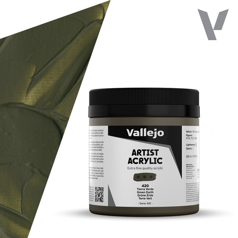 vallejo-belle-arti-peinture-acrylique-terre-verte-500-ml image 1