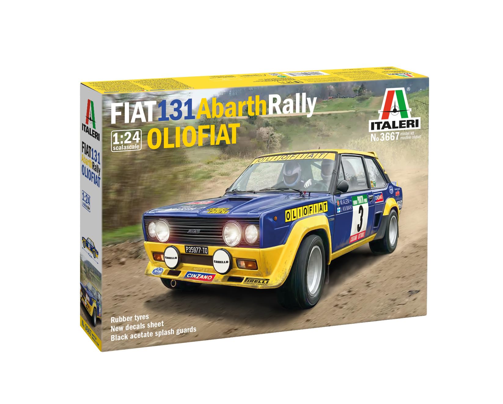italeri-3667-1-24-fiat-131-abarth-rally-olio-fiat-kit-maquette-plastique image 1
