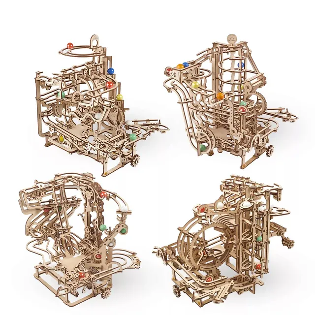 ugears-marble-runs-4-en-1-circuit-billes-bois-m-canique image 1