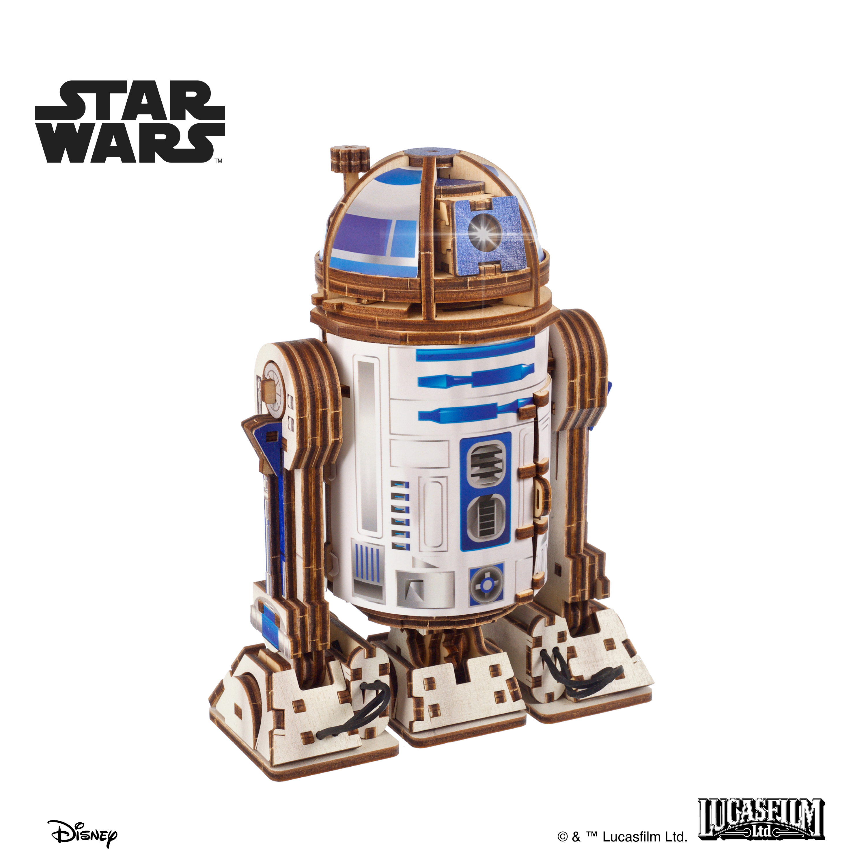 ugears-r2-d2-star-wars-maquette-bois-3d-color-e-avec-led image 7