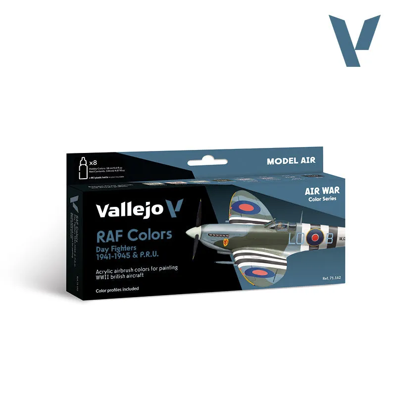 vallejo-model-air-set-8-x-18-ml-chasseurs-diurnes-raf-et-pru-1941-1945 image 1