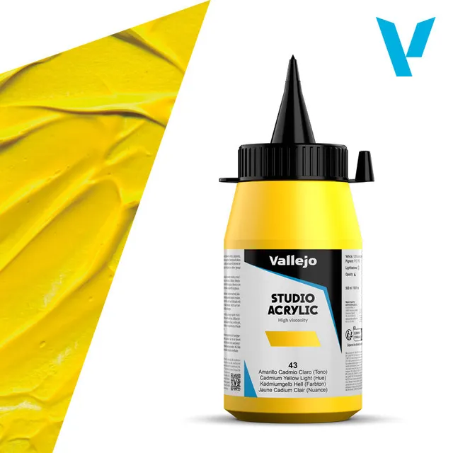 vallejo-acrylic-artist-color-jaune-cadmium-clair-ton-500-ml image 1