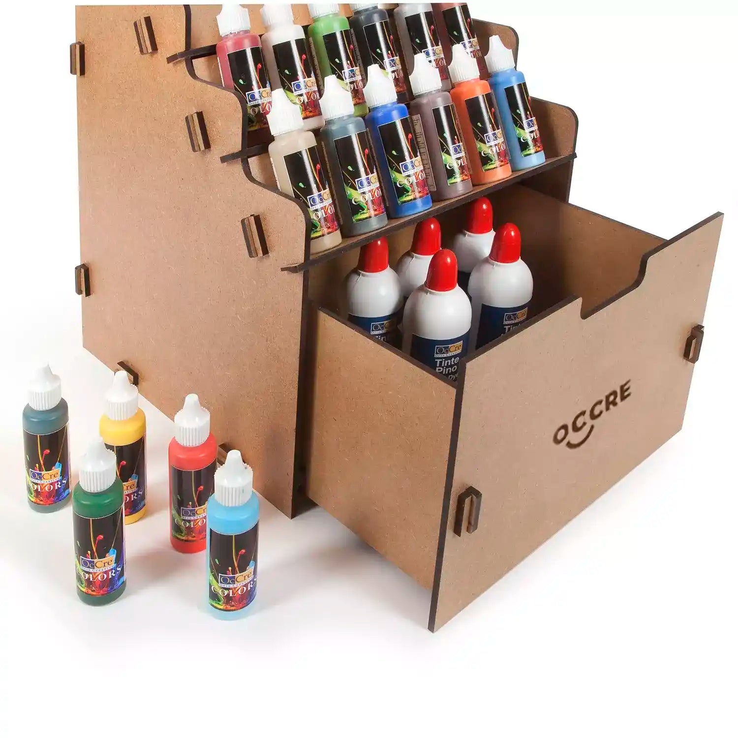 occre-meuble-pr-sentoir-vernis-avec-tiroir-rangement-atelier image 2