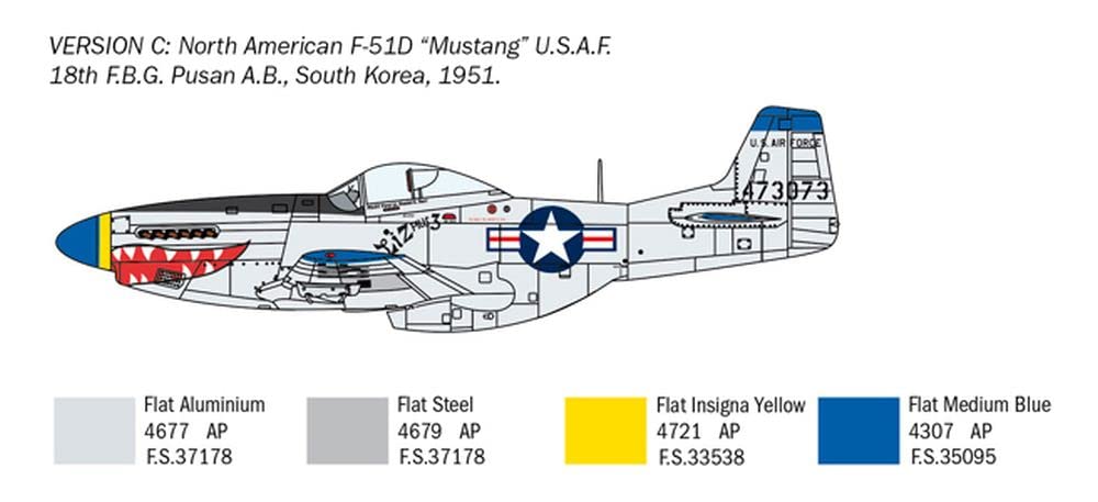 italeri-1452s-f-51d-korean-war-1-72-maquette-avion-monter image 6